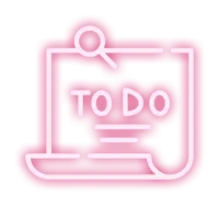 Icone organisation néon